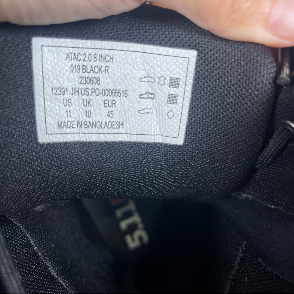 5.11 Tactical Mens 11 Black Lace Up Combat Boots Gorpcore Moto Biker Grunge - Picture 12 of 15